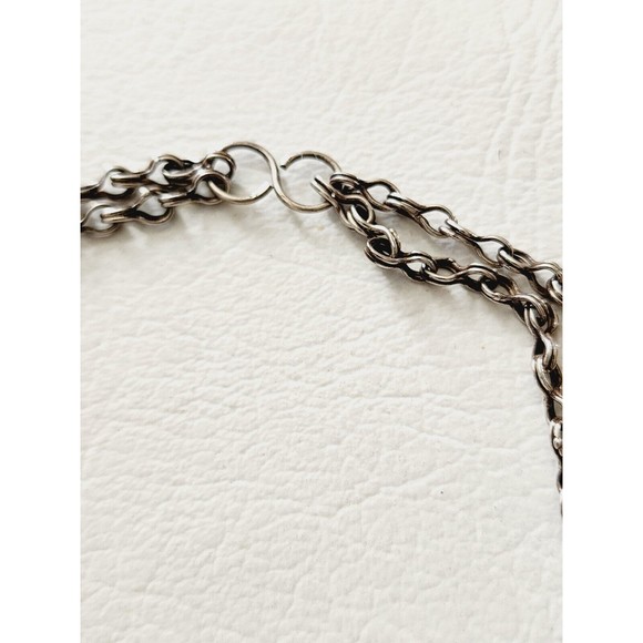 Omani Pendant Amulet Sterling Silver Tribal Coral Glass Beads 18" 41g - Picture 8 of 8